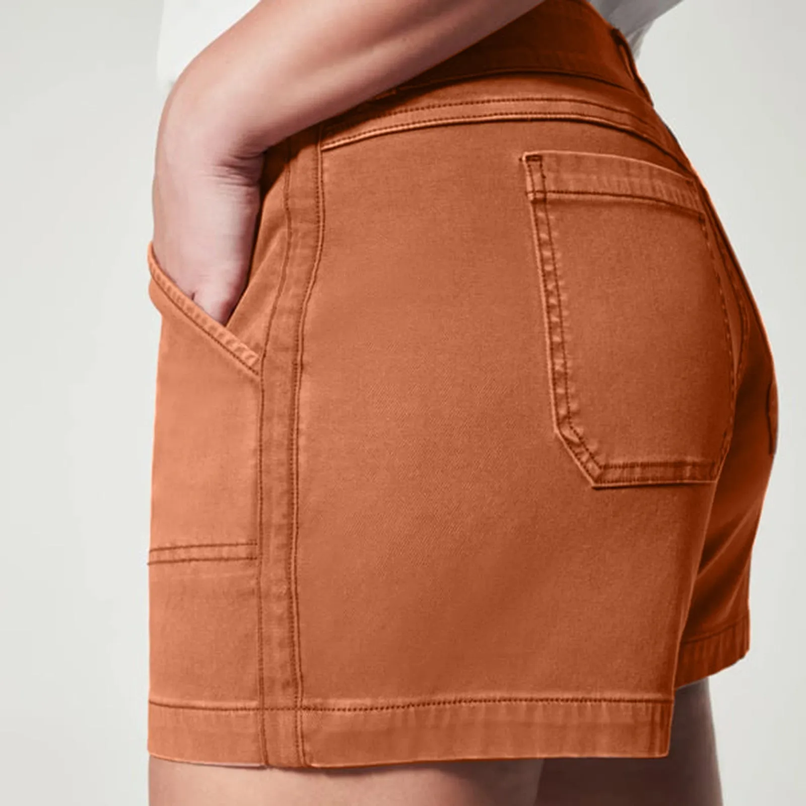 Fabiana® | Pull-On Stretch Denim Shorts