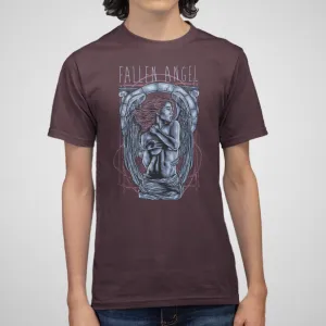 Fallen Angel, Gothic Art, Wings - Adult Unisex Jersey Crew Tee