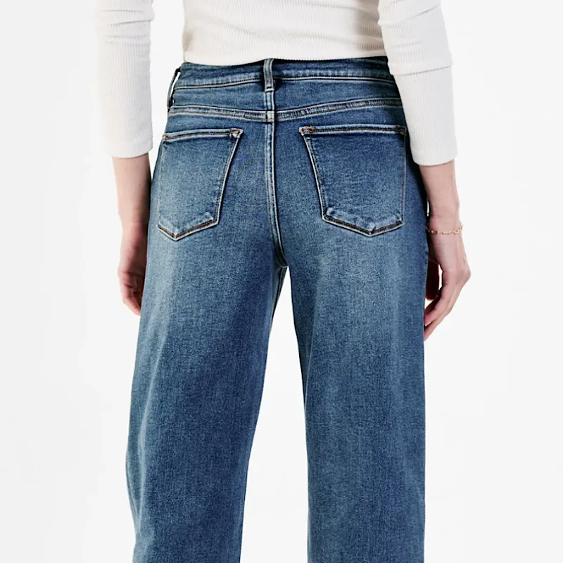 Farrah Relaxed Wide Leg Herrin