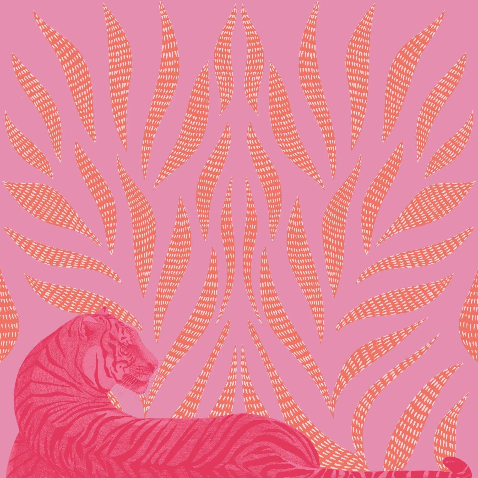 Fern Blouse in Candy Pink Tigress