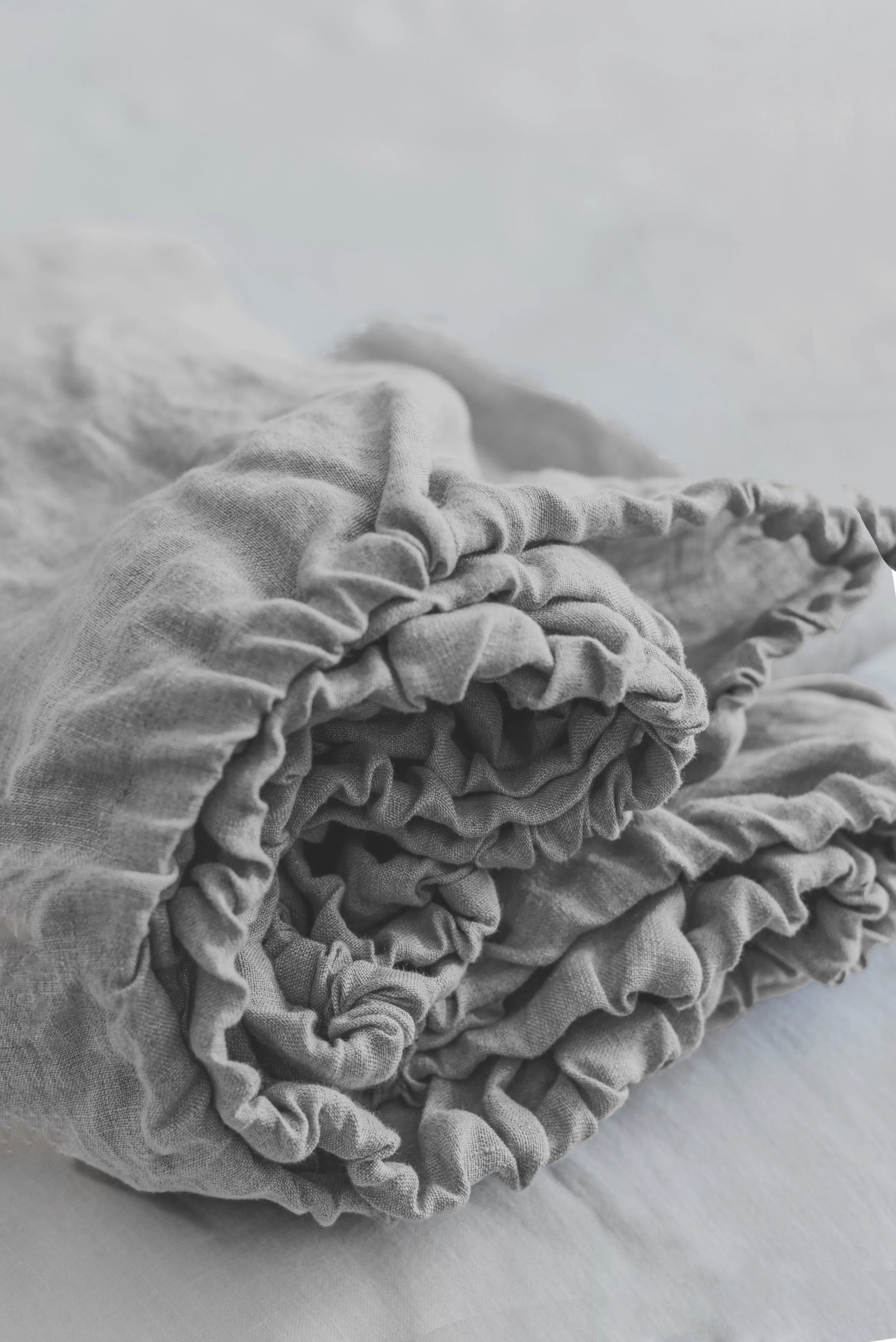 Fitted Sheet and Flat Sheet Set - Light Gray
