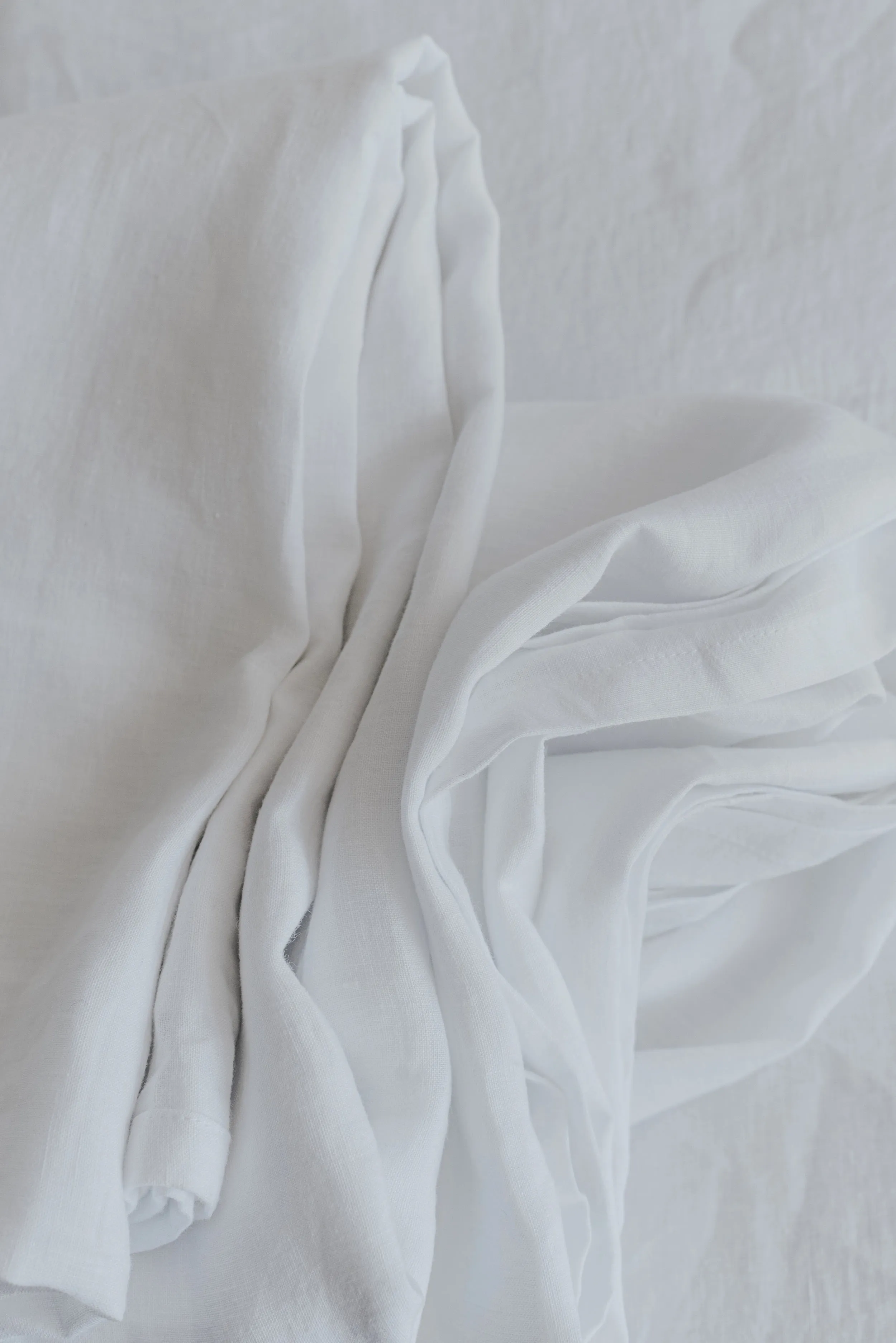 Fitted Sheet and Flat Sheet Set - White