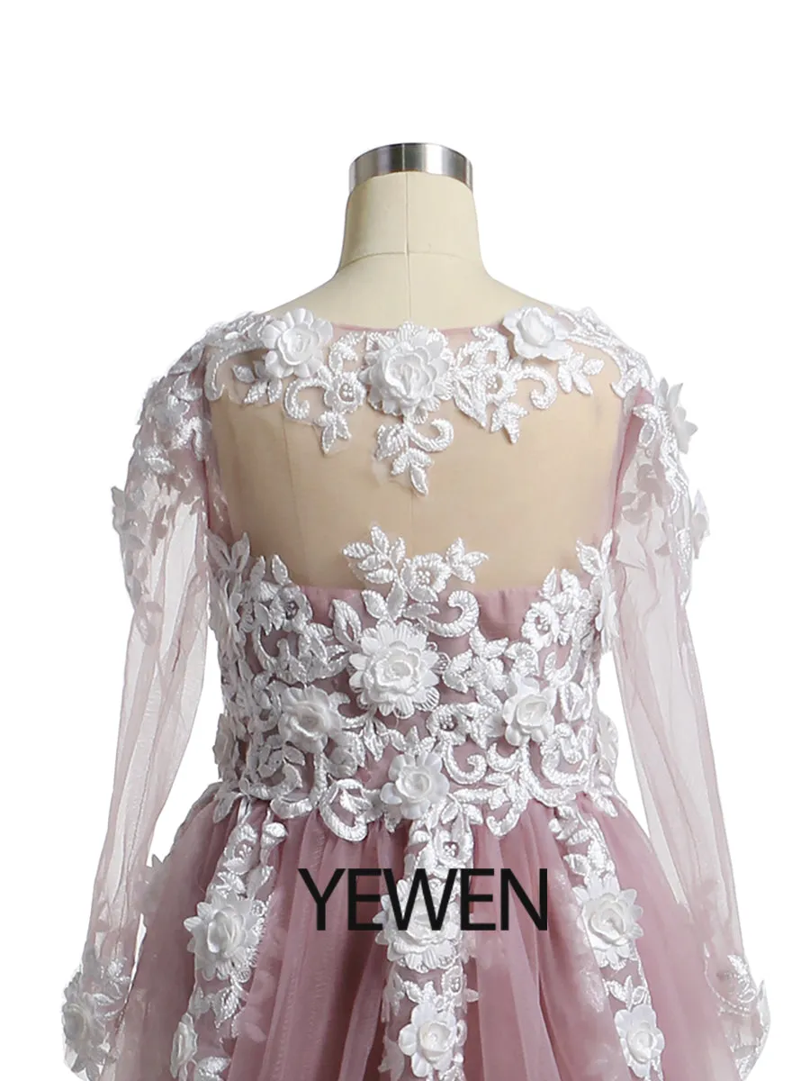 Flower Girl Dresses First Communion Dresses for Girls Lace Party Tulle Dress Princess Flower Girl Dress