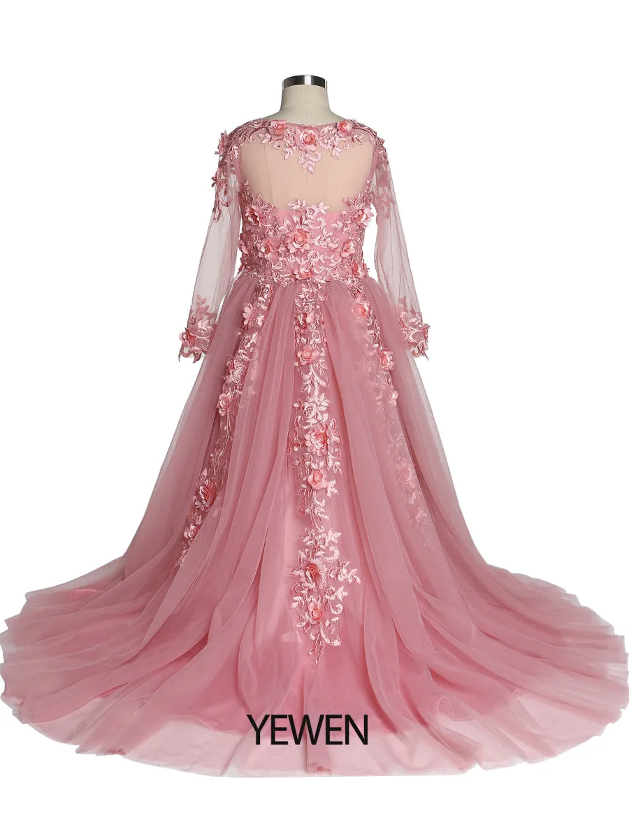 Flower Girl Dresses First Communion Dresses for Girls Lace Party Tulle Dress Princess Flower Girl Dress