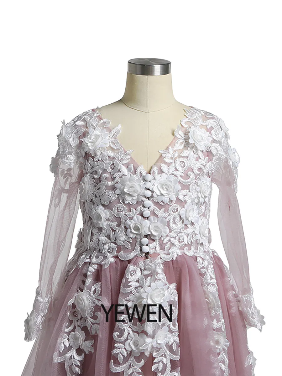Flower Girl Dresses First Communion Dresses for Girls Lace Party Tulle Dress Princess Flower Girl Dress