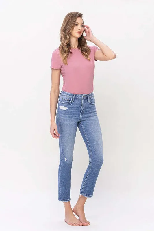 Flying Monkey High Rise Slim Straight Jeans WILLING