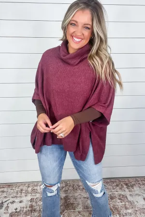 Forgive Me Cowl Neck Poncho
