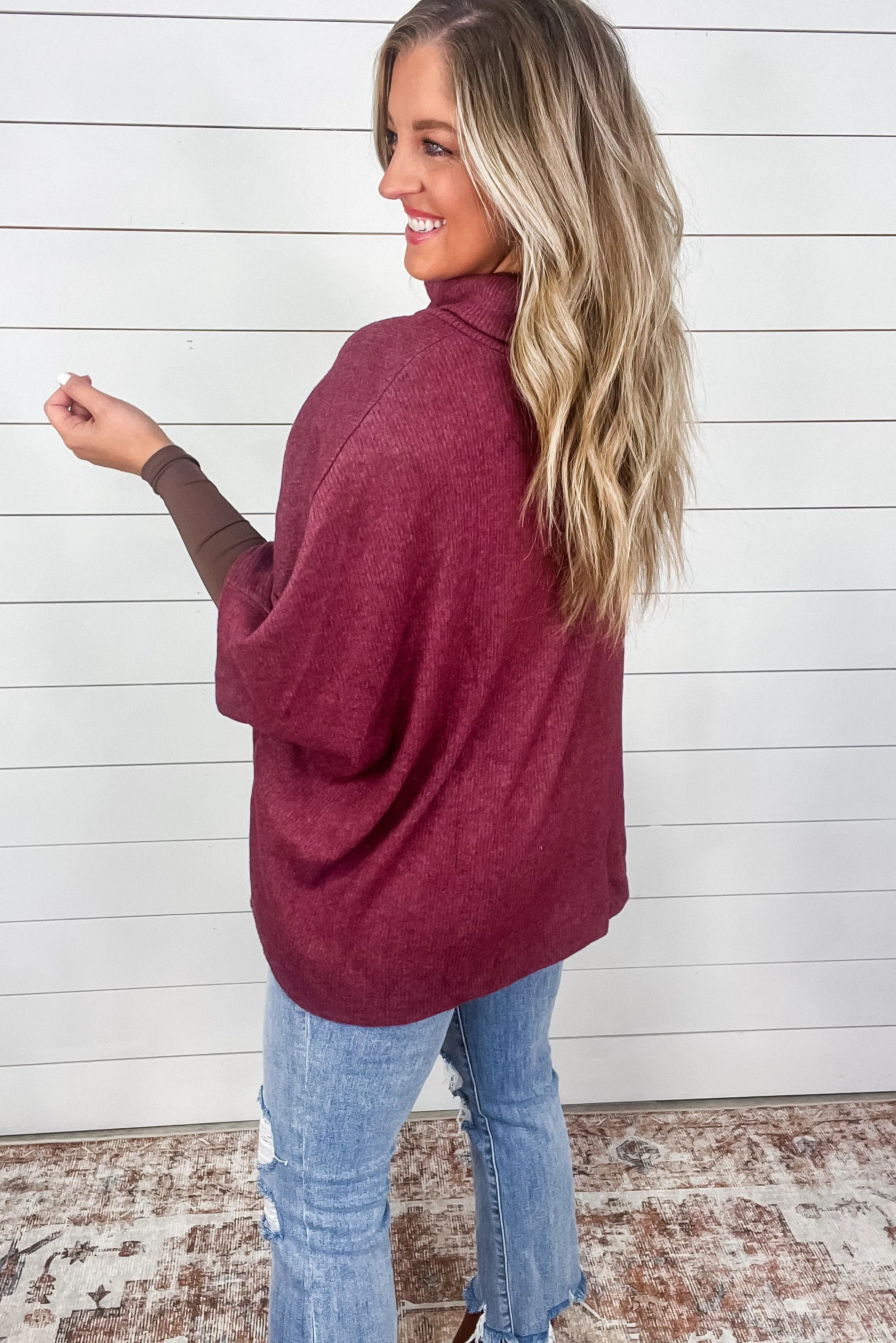 Forgive Me Cowl Neck Poncho