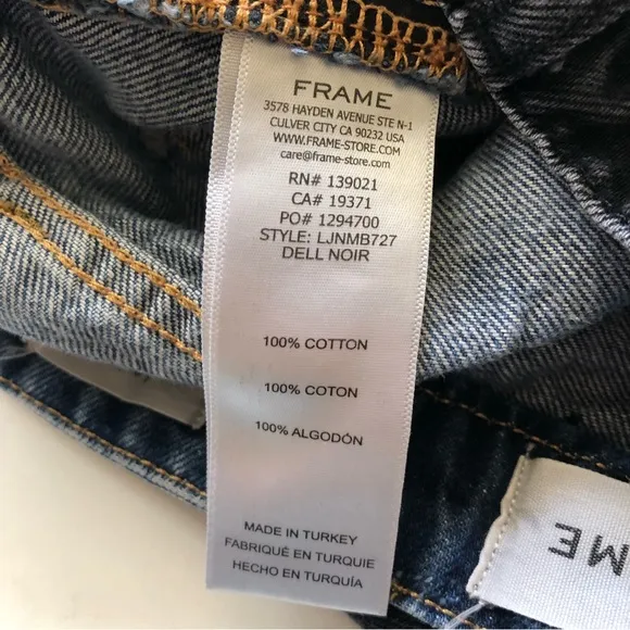 Frame Denim Le Jane Colorblock High Waist Relaxed Jeans
