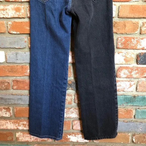 Frame Denim Le Jane Colorblock High Waist Relaxed Jeans