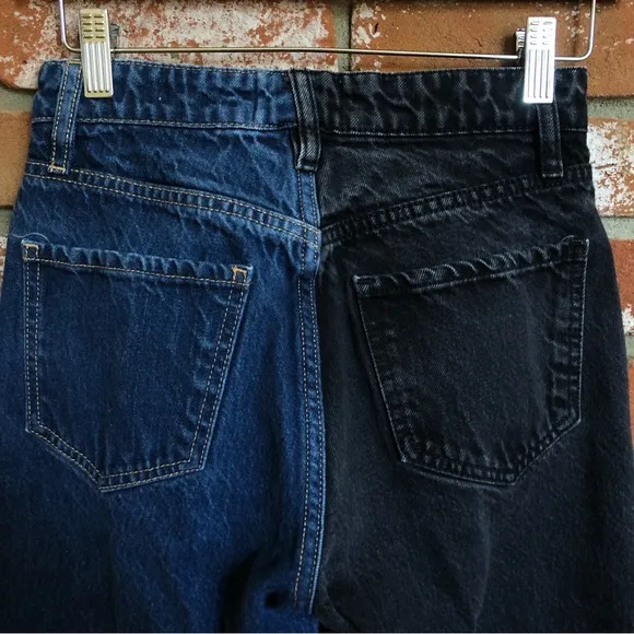 Frame Denim Le Jane Colorblock High Waist Relaxed Jeans
