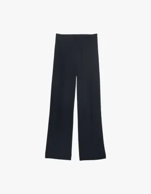 Frank & Eileen Westport Illusion Wide Leg Pull On Jeans in Black (Italian Dream Denim)