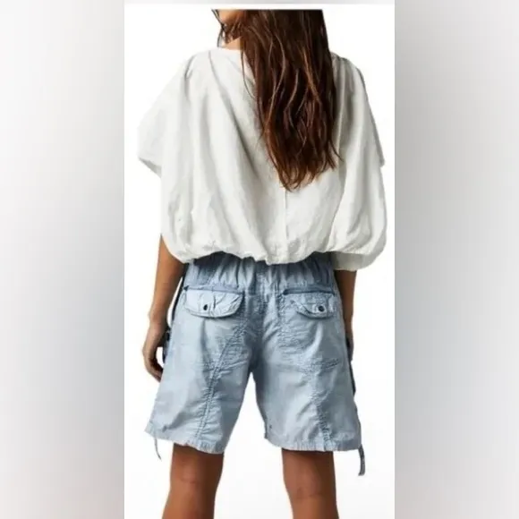 Free People Moon Bay Parachute Shorts ~ Size Large ~ NWOT