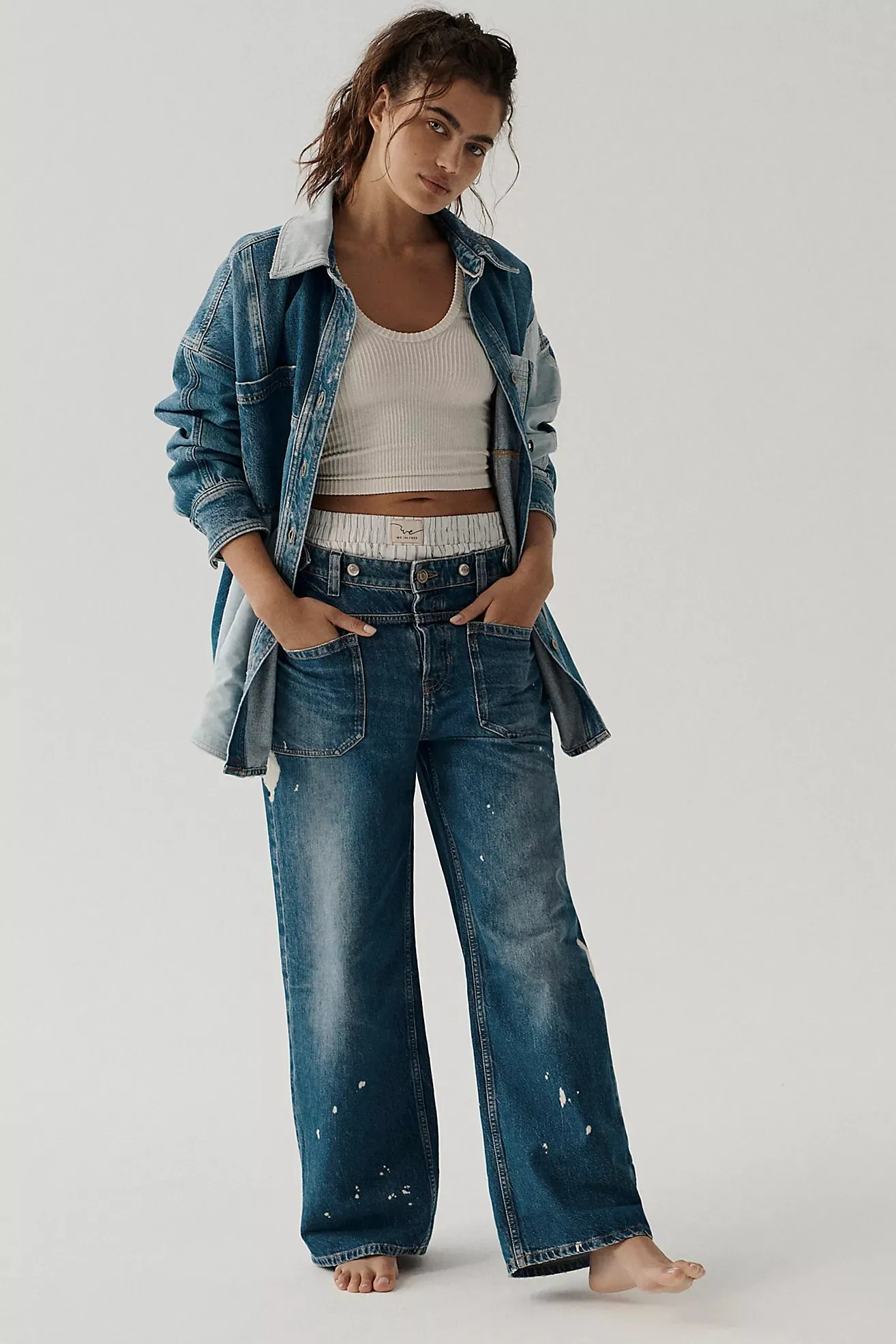 free people: palmer cuffed jean-100 years