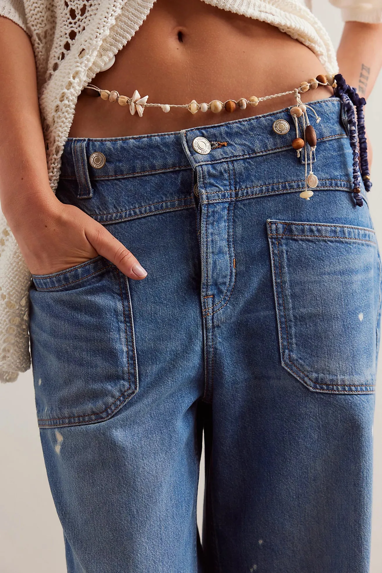 free people: palmer cuffed jean-100 years