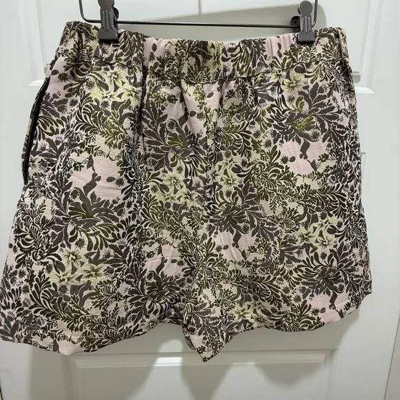 Free People Shine Like a Shorty in Jacquard Gold Combo - Size Medium