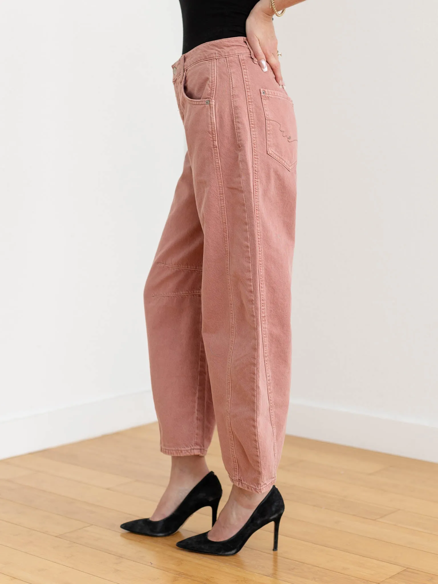 Free People Sunsetter Good Luck Mid Rise Barrel