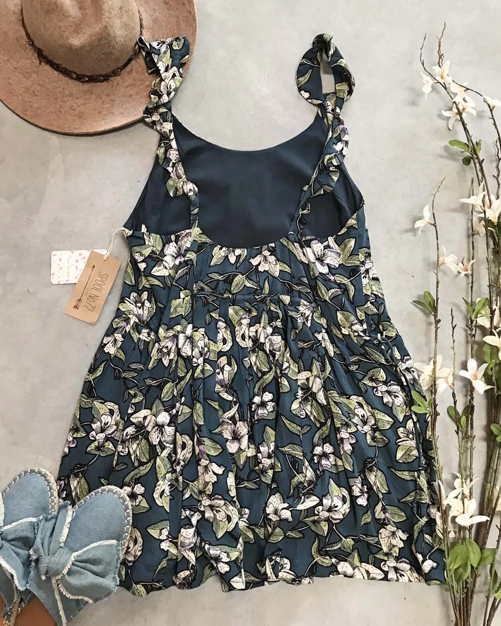Free People Sweet You Minidress in Blue
