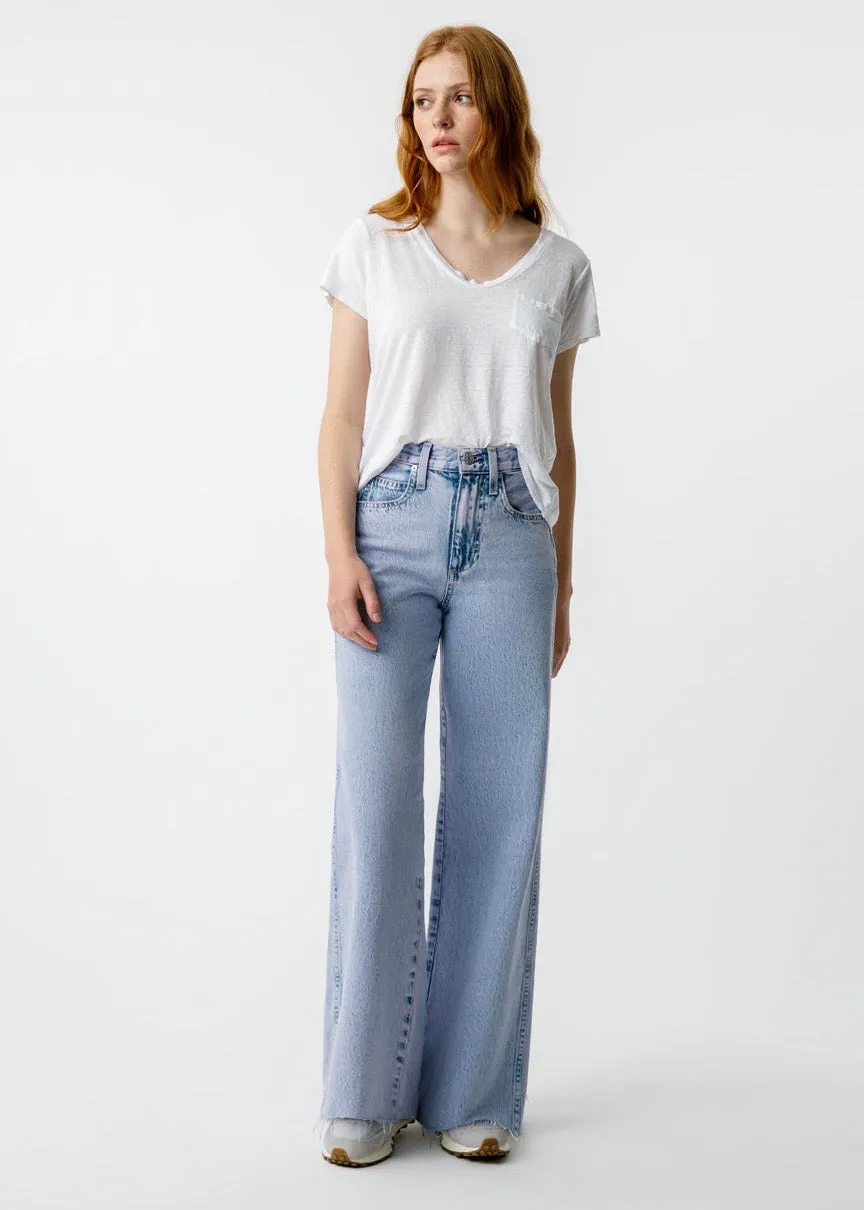 Frida Wide Leg With Raw Hem (Rapture)