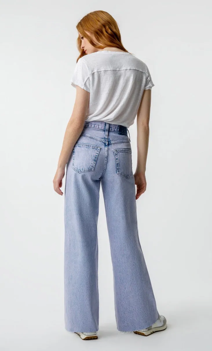 Frida Wide Leg With Raw Hem (Rapture)