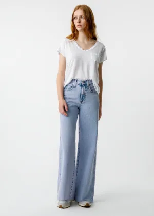 Frida Wide Leg With Raw Hem (Rapture)