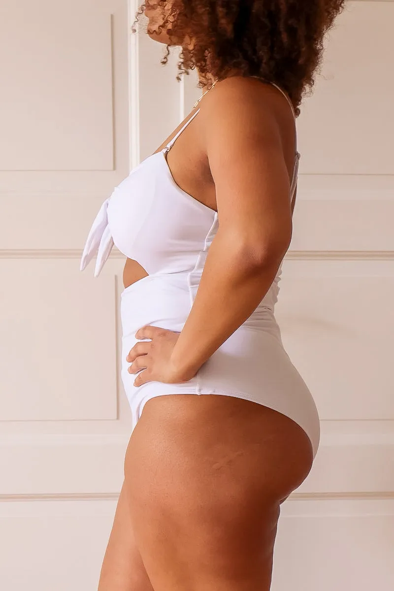 FRONT-TIE ONE-PIECE by aava