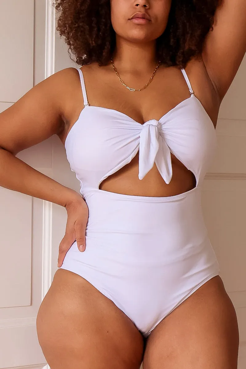 FRONT-TIE ONE-PIECE by aava