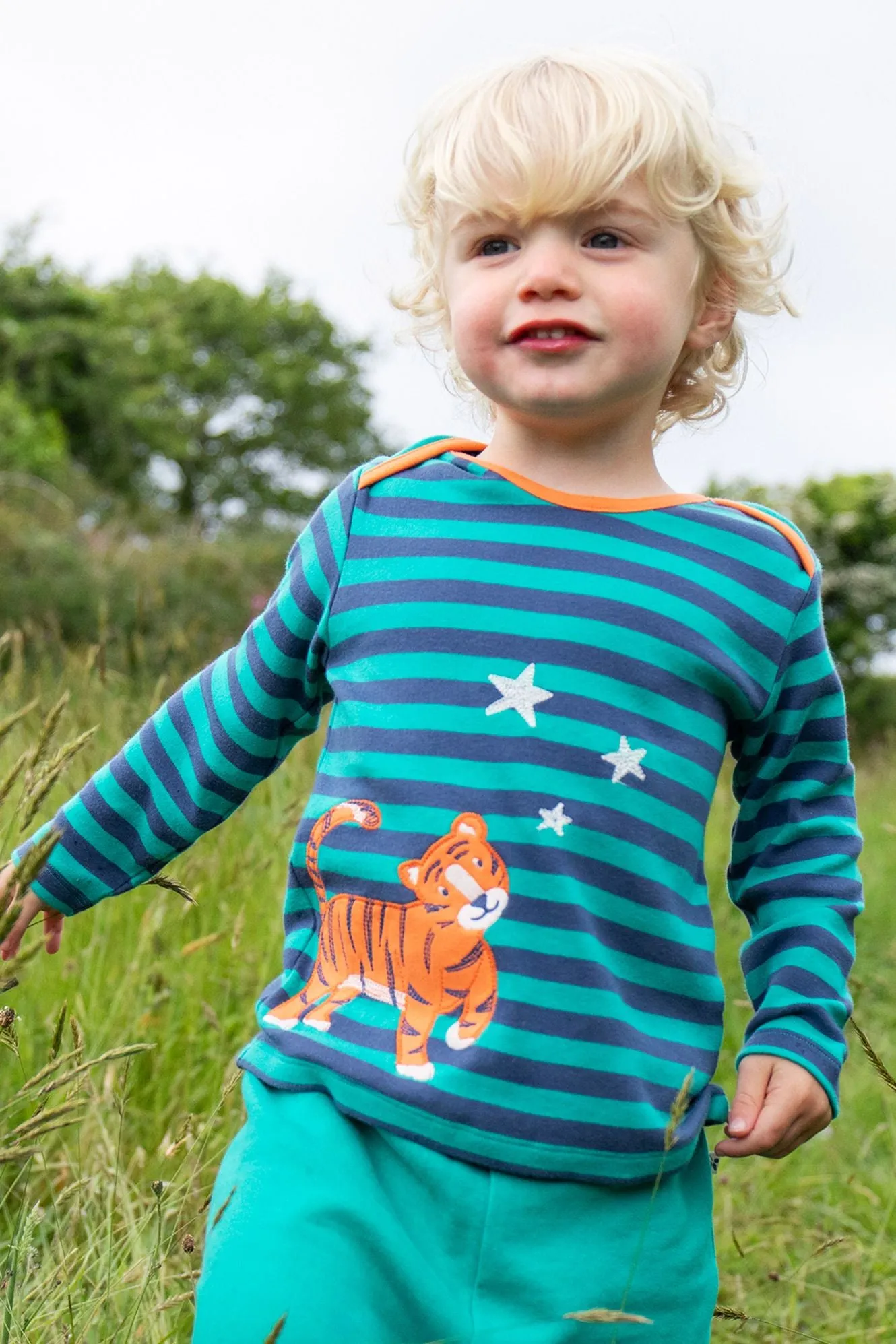 Frugi Bobby Infant T-Shirt 500164A4istg Tiger