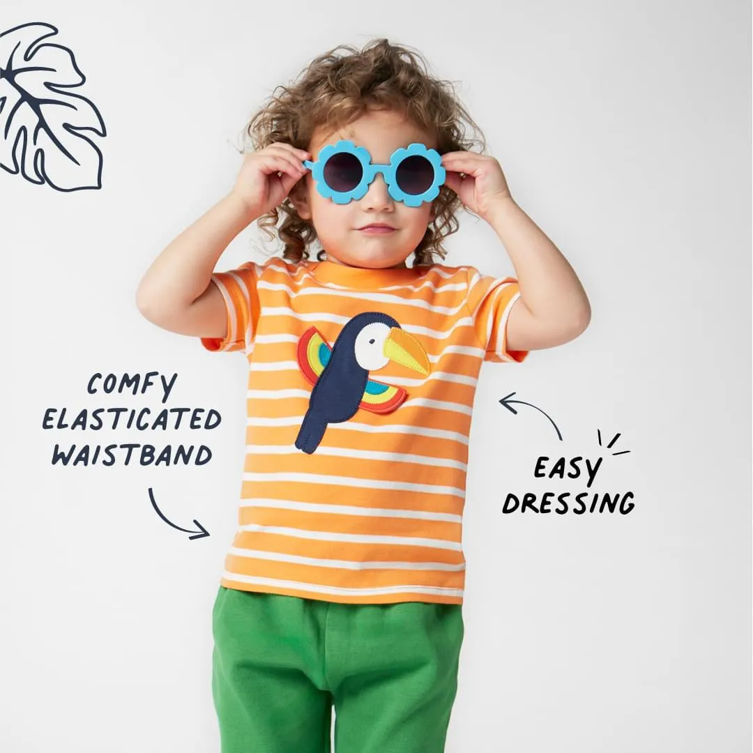 Frugi Easy On Infant T-Shirt Pj2b6 Breton Toucan