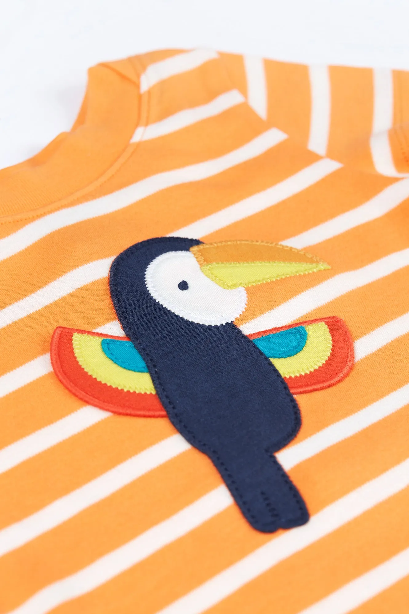 Frugi Easy On Infant T-Shirt Pj2b6 Breton Toucan