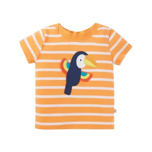 Frugi Easy On Infant T-Shirt Pj2b6 Breton Toucan