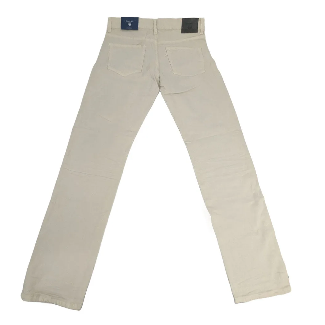 GANT Men's Putty Slim Straight Moleskin Jeans 1004108 Size 32/32