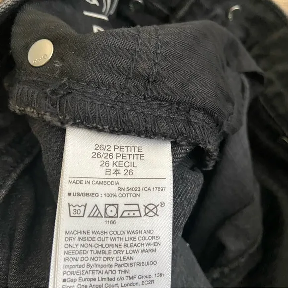 Gap High Rise Barrel Jeans Sz 2P