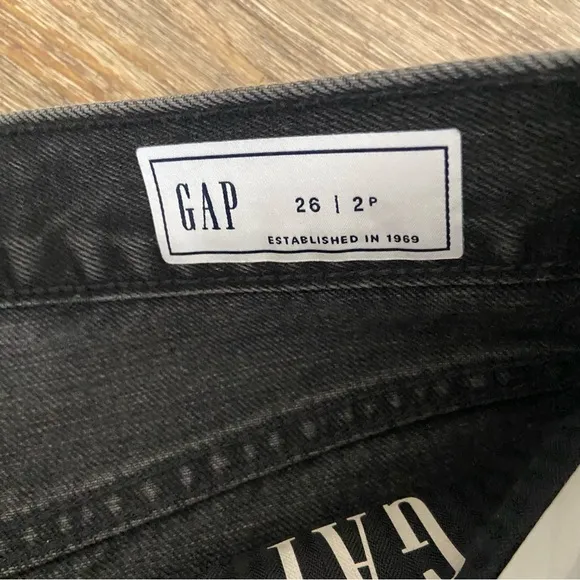 Gap High Rise Barrel Jeans Sz 2P