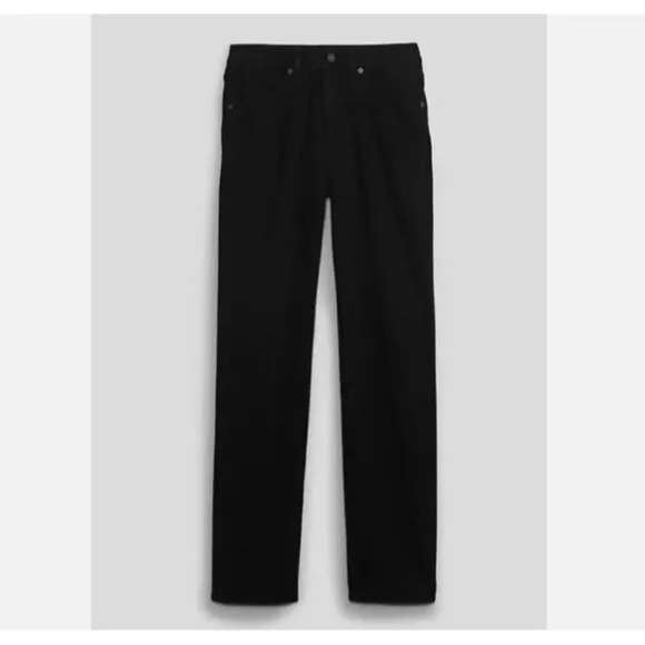 GAP High Rise Cotton 90's Loose Jean Black Size 28/6 PETITE Y2k Vibes - MSRP $90