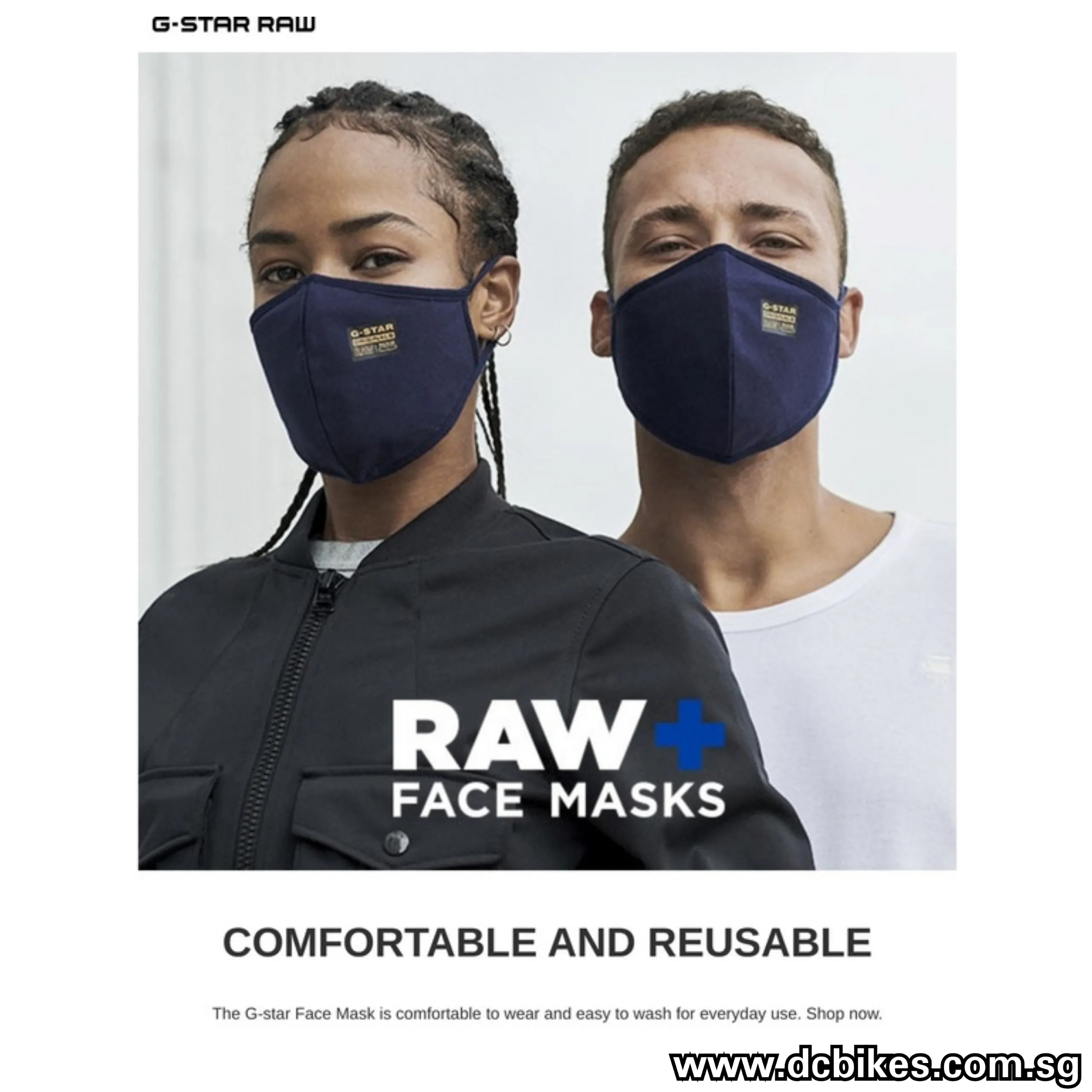 Geniune G Star Raw Protection Navy Blue Face Mask