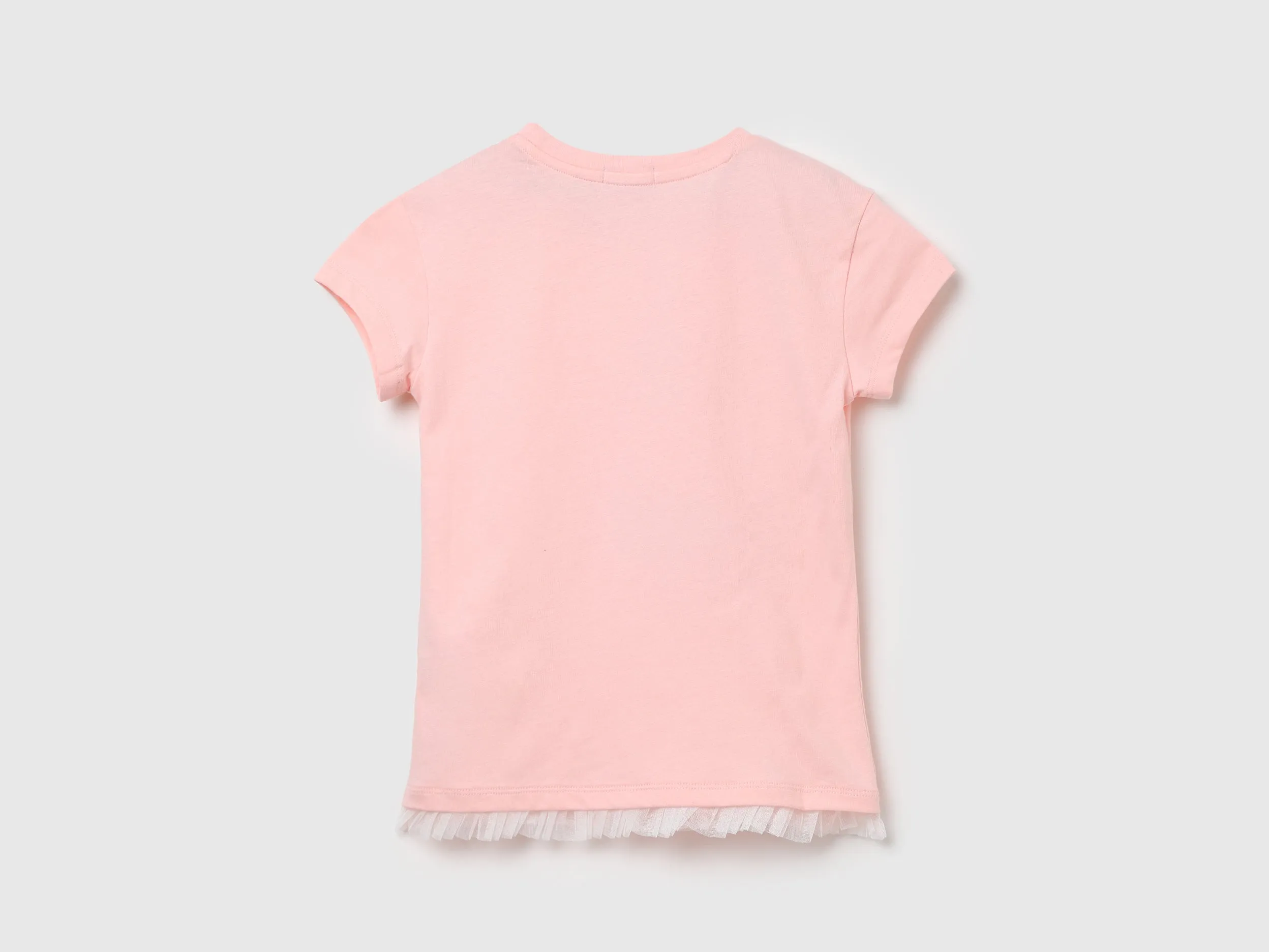 Girls Applique Round Neck Top
