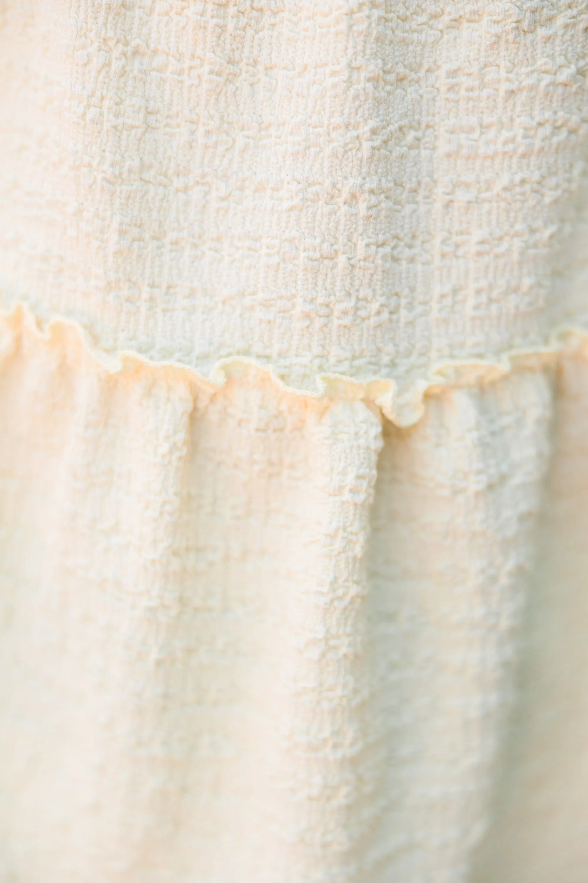 Girls: Easy Days Yellow Ruffled Tank
