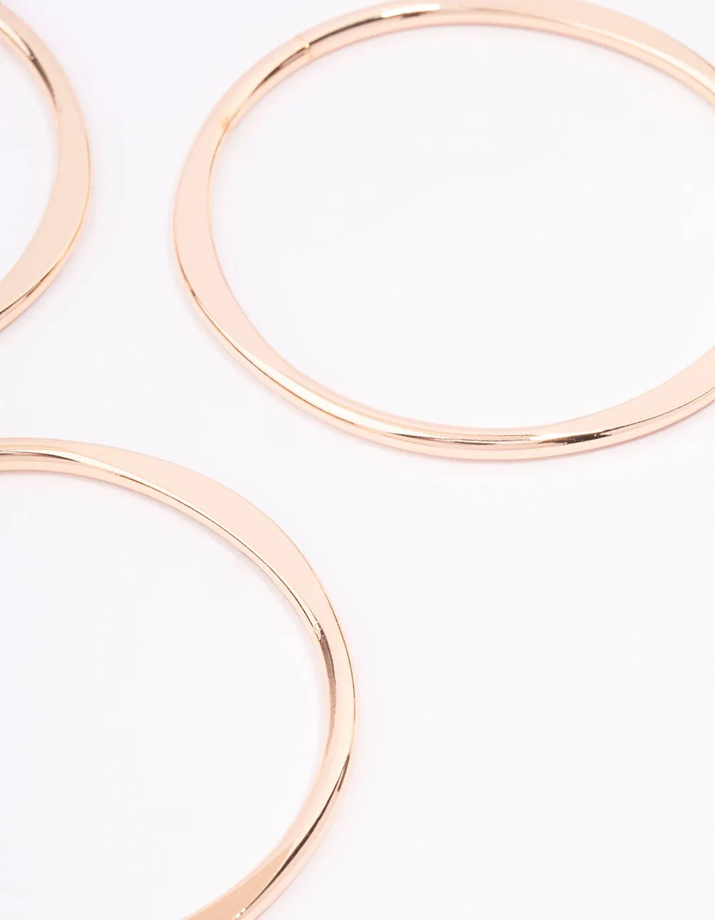 Gold Smooth Organic Bangle 3-Pack