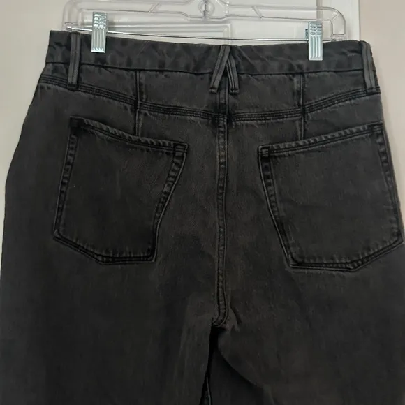 Good American 90's Baggy Straight Leg Jean Size 8/29 Black Relaxed