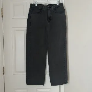 Good American 90's Baggy Straight Leg Jean Size 8/29 Black Relaxed