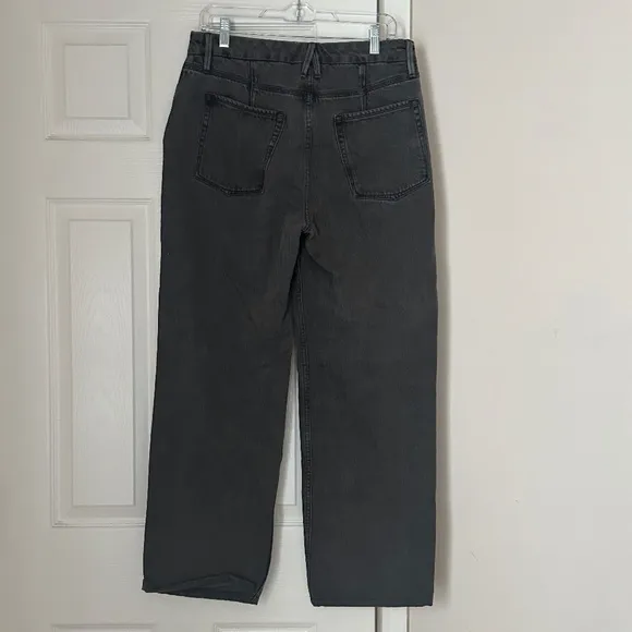 Good American 90's Baggy Straight Leg Jean Size 8/29 Black Relaxed