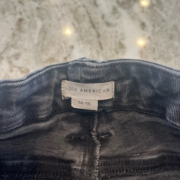 Good American black denim jeans size 14-18