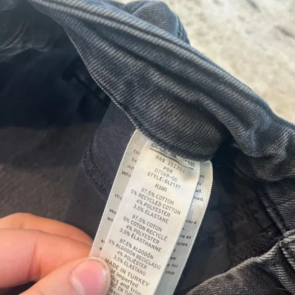 Good American black denim jeans size 14-18