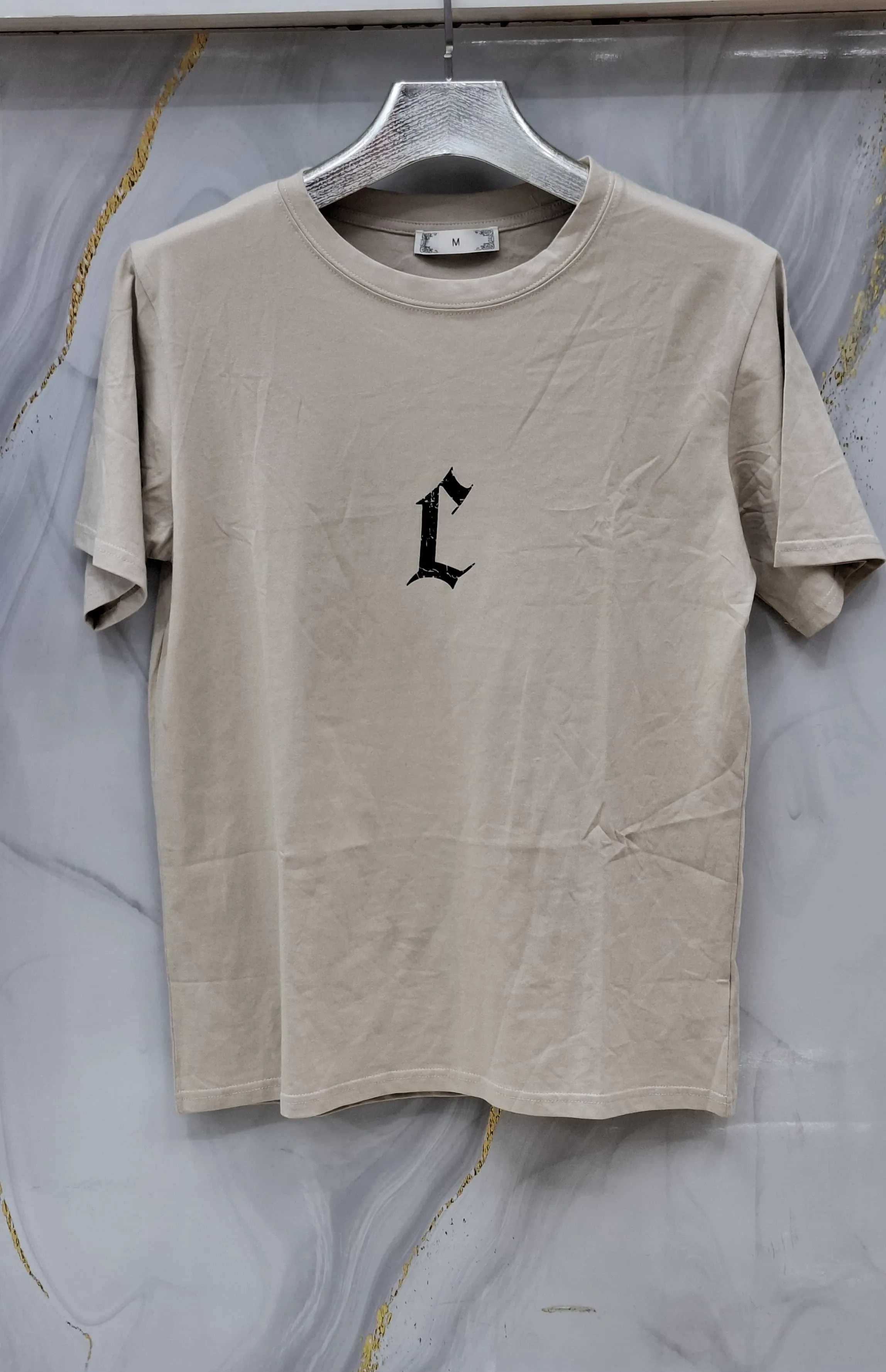 Graphic Print Short-Sleeved T-Shirt with T