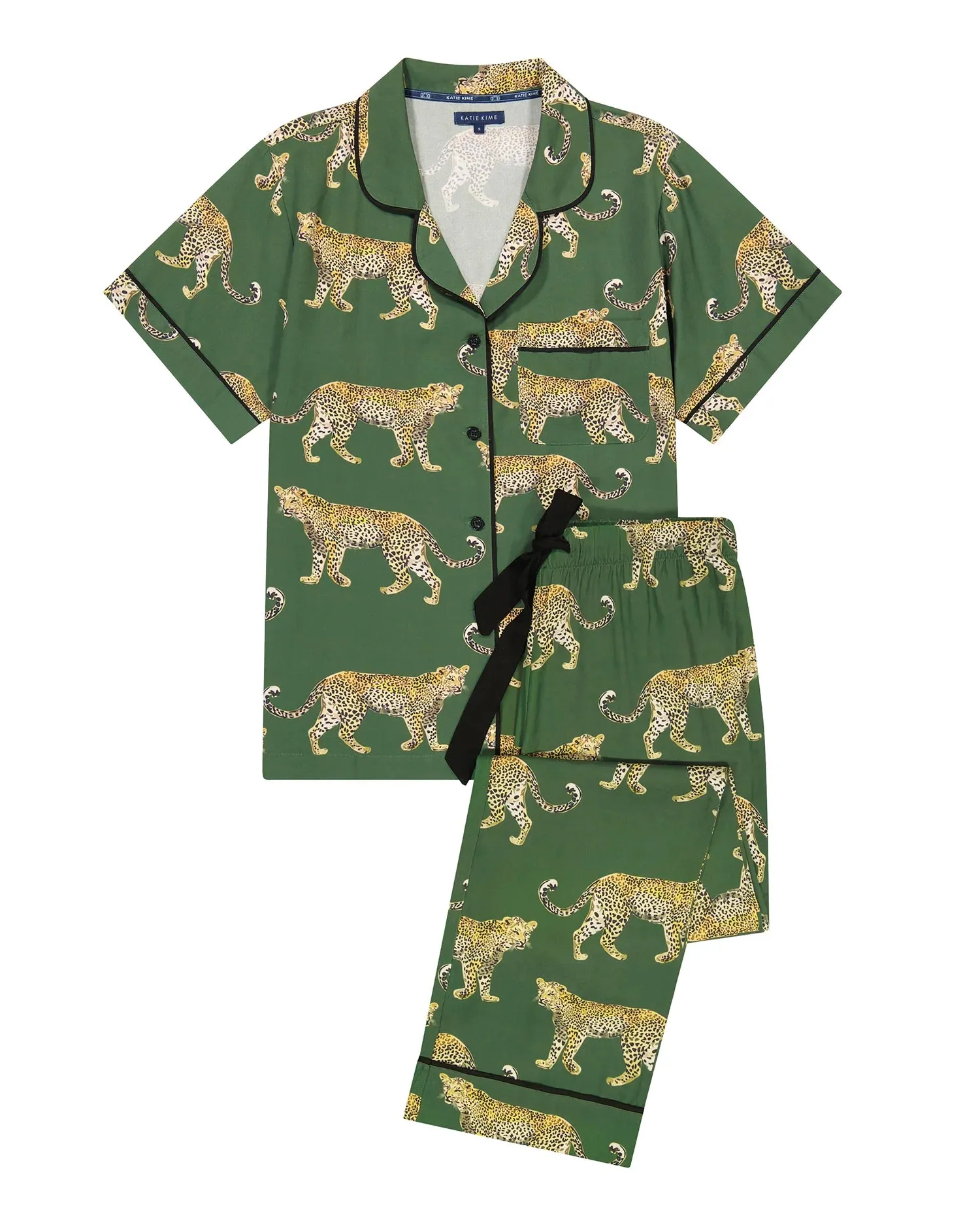 Green Cheetah PJ Pant Set