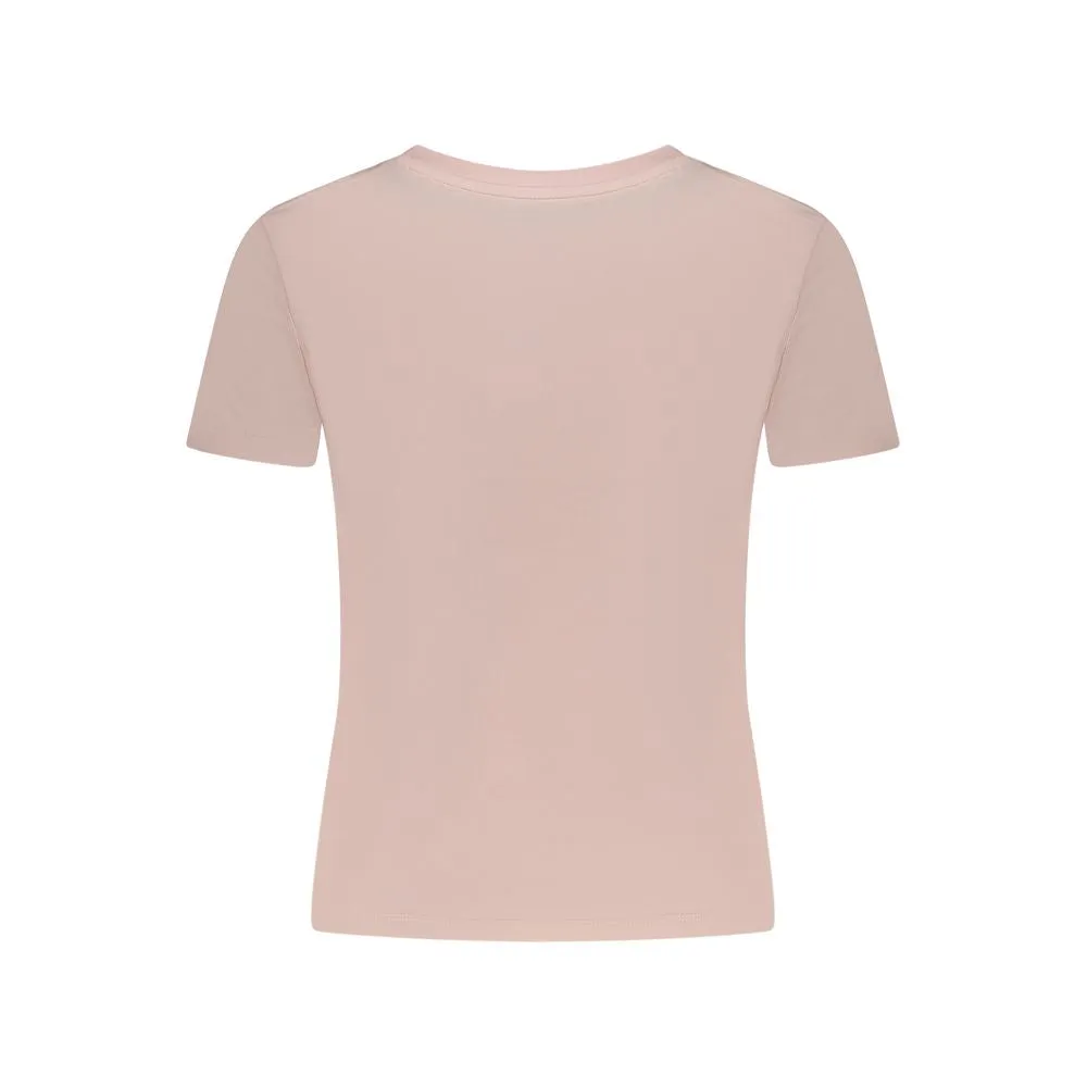 Guess Jeans Pink Cotton Women T-Shirt