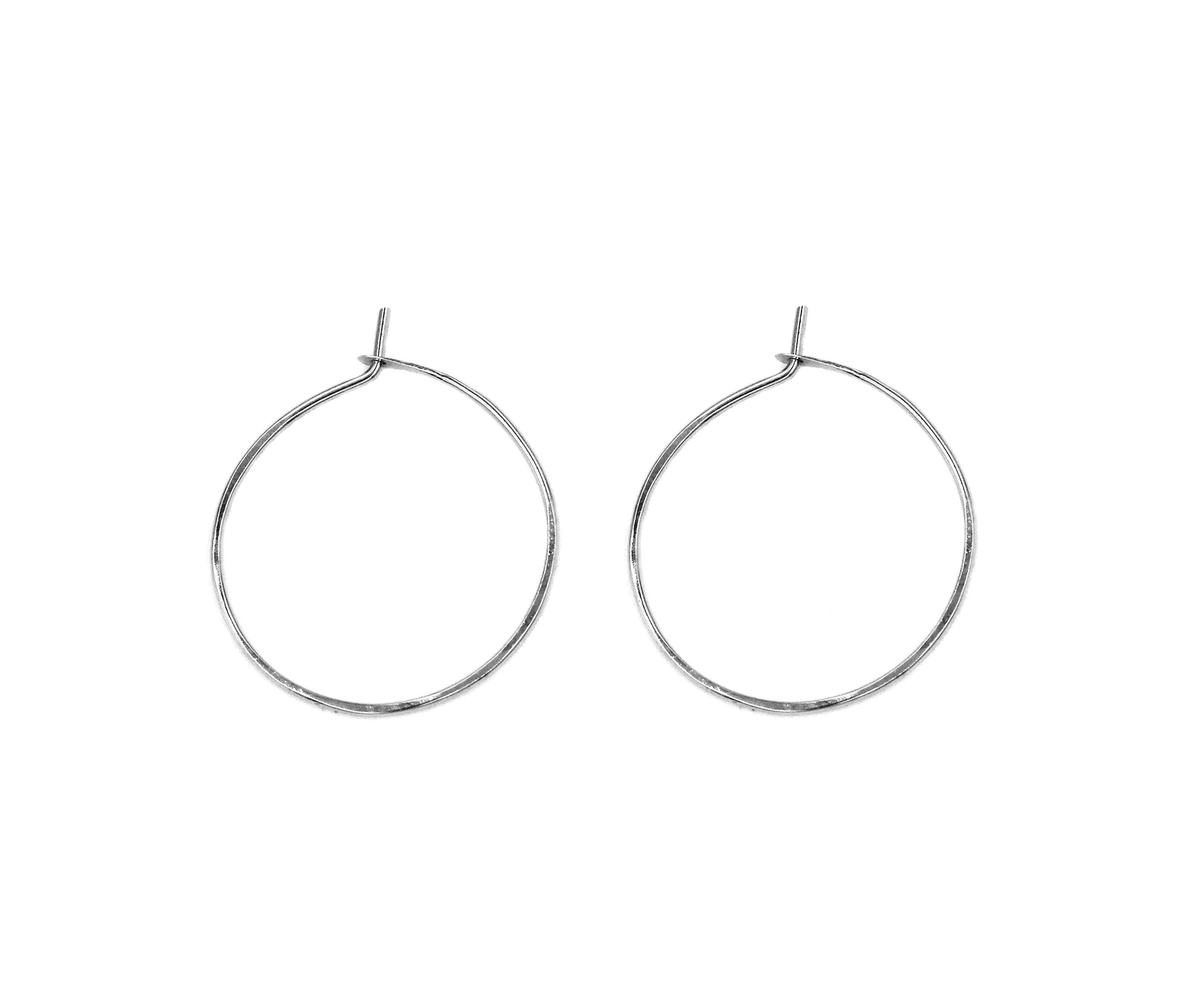 Hannah 1"  Smooth Hoop Earrings