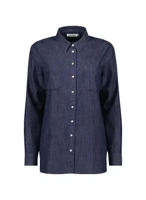 Hattie Organic Denim Shirt | Dark Indigo