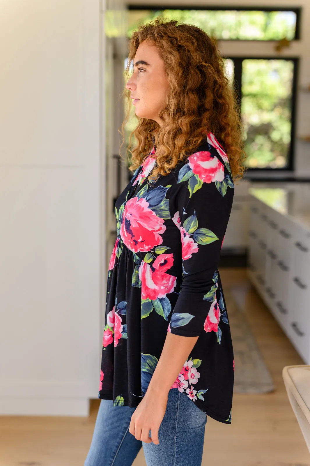 Hazel Blues® |  Doing My Best Floral Top